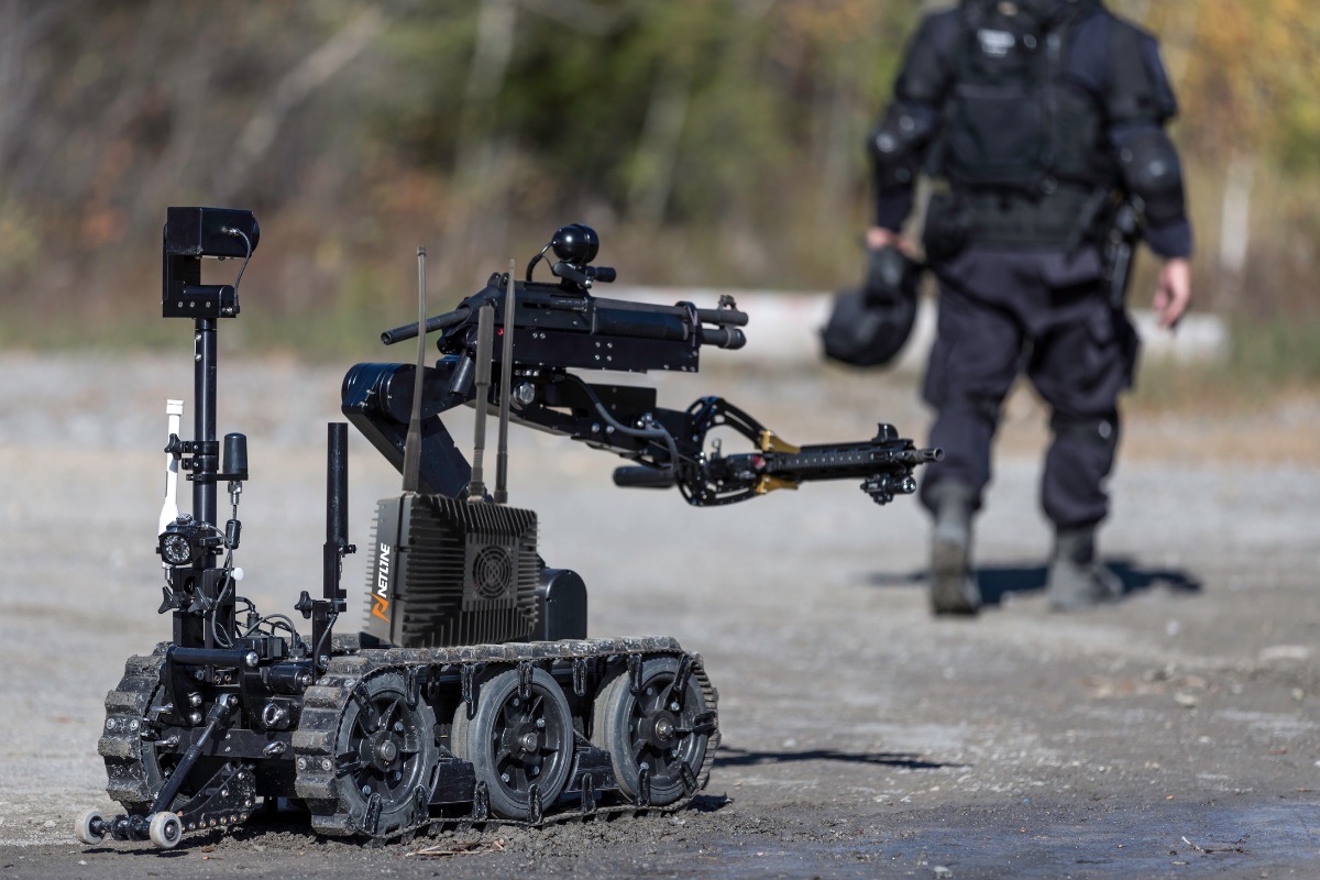C-Guard Micro on an EOD Robot